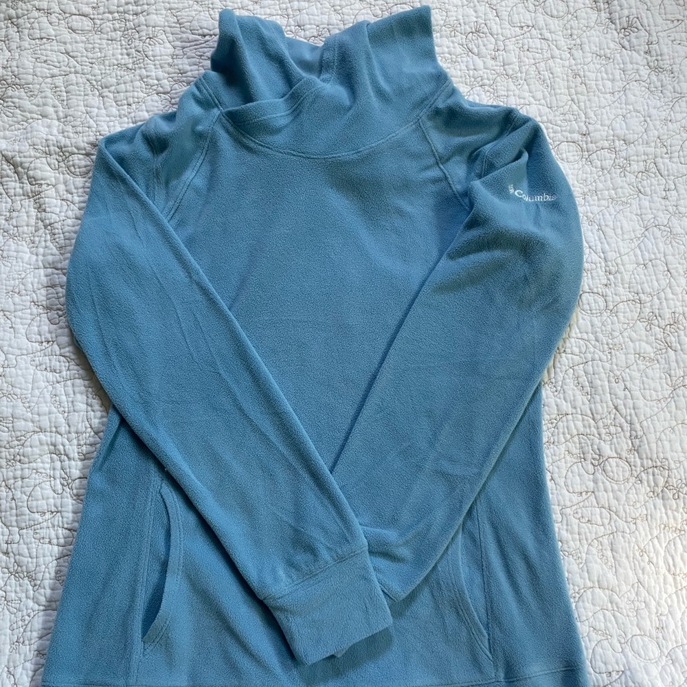 Columbia Blue Pullover Fleece Hoodie